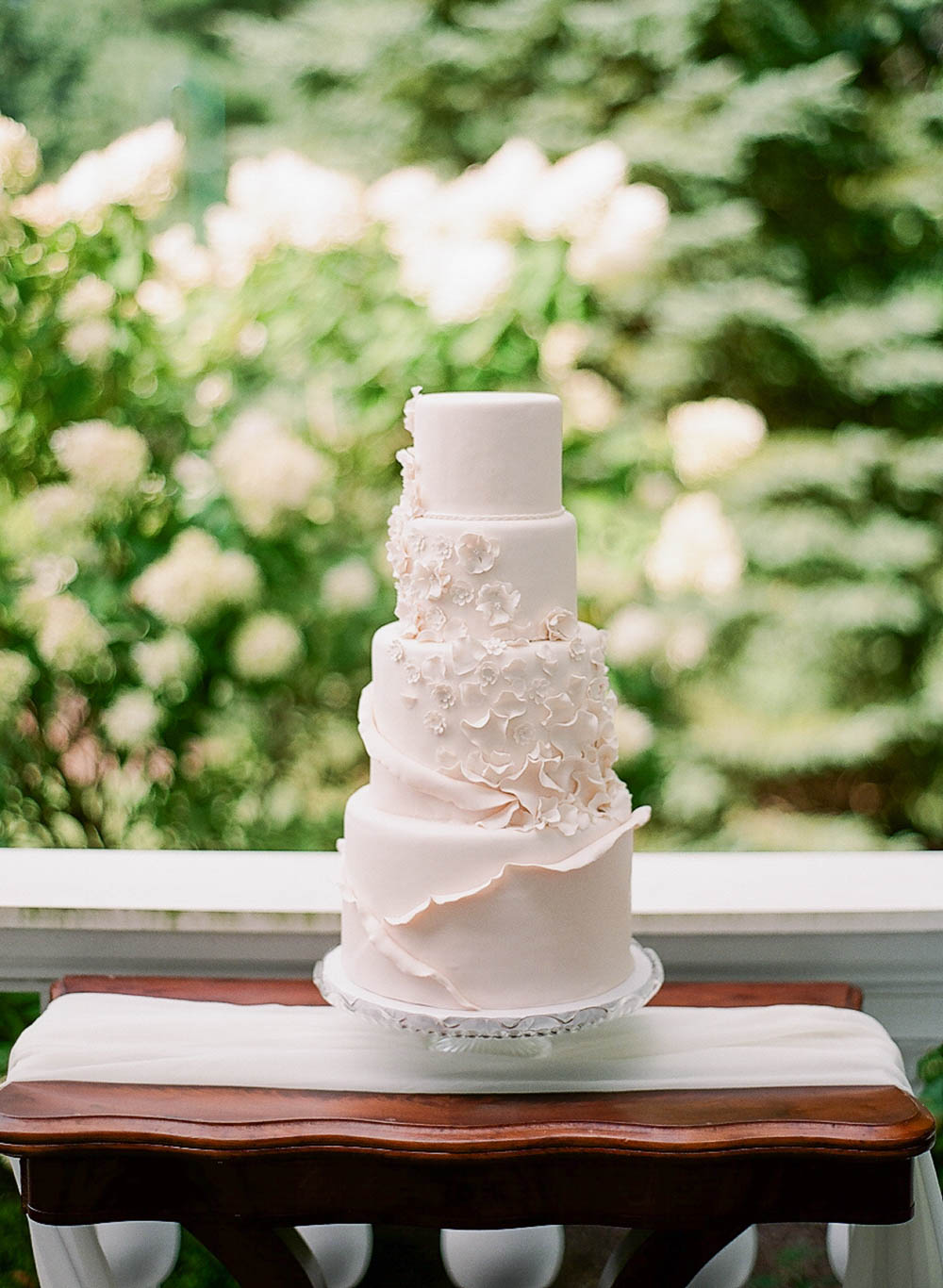 Illuminate Gathering Film Photography Workshop Luna Bakery Floral Wedding Cake