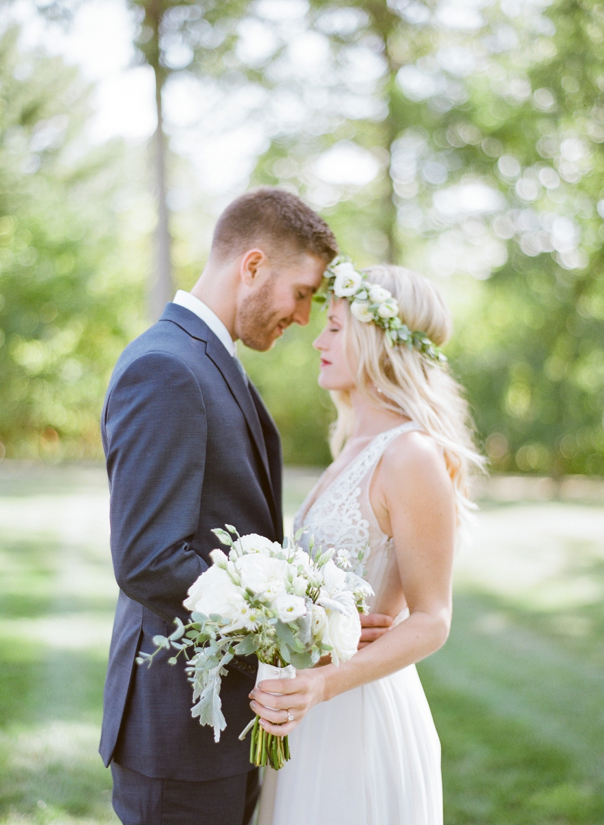 Backyard wedding, bohemian wedding, northeast ohio wedding, navy, blue, outdoor wedding, bride and groom