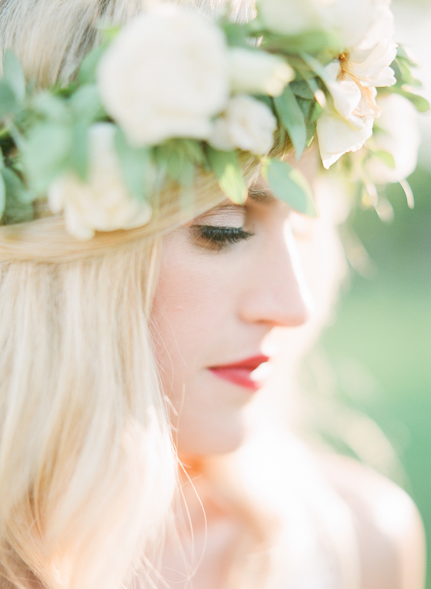 Backyard wedding, bohemian wedding, northeast ohio wedding, navy, blue, outdoor wedding, bride, flower crown
