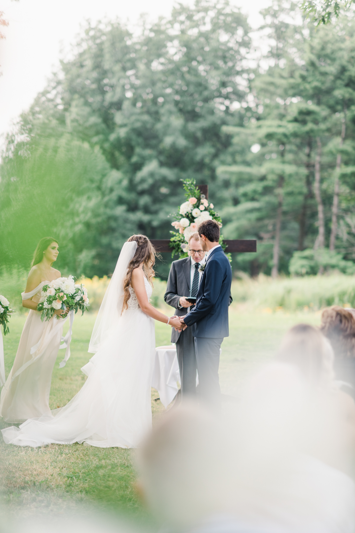 acacia ballroom wedding, cleveland wedding, blush garden wedding, wedding ceremony, outdoor wedding ceremony, ceremony decor