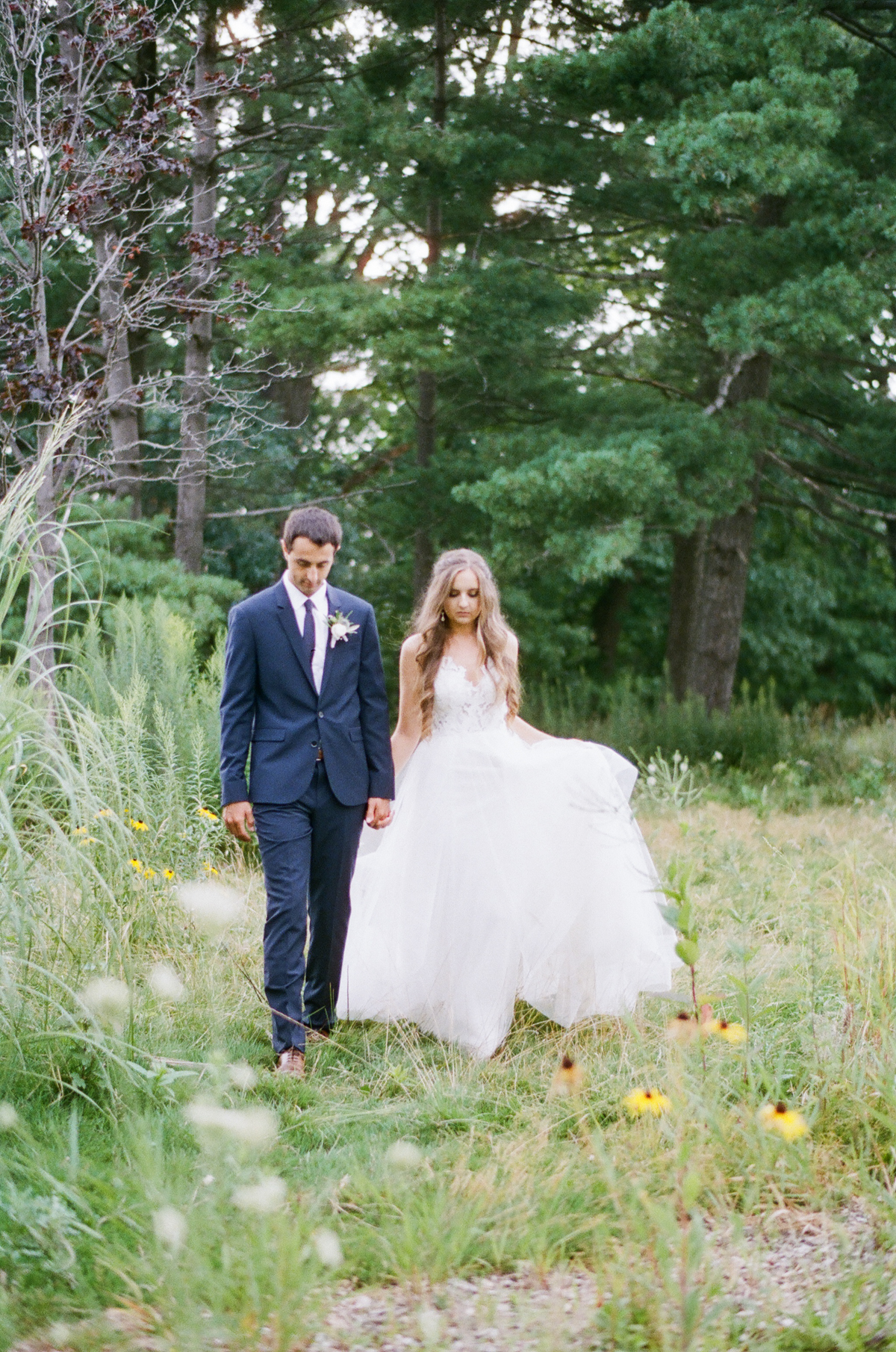 acacia ballroom wedding, cleveland wedding, blush garden wedding, bride and groom, wildflowers
