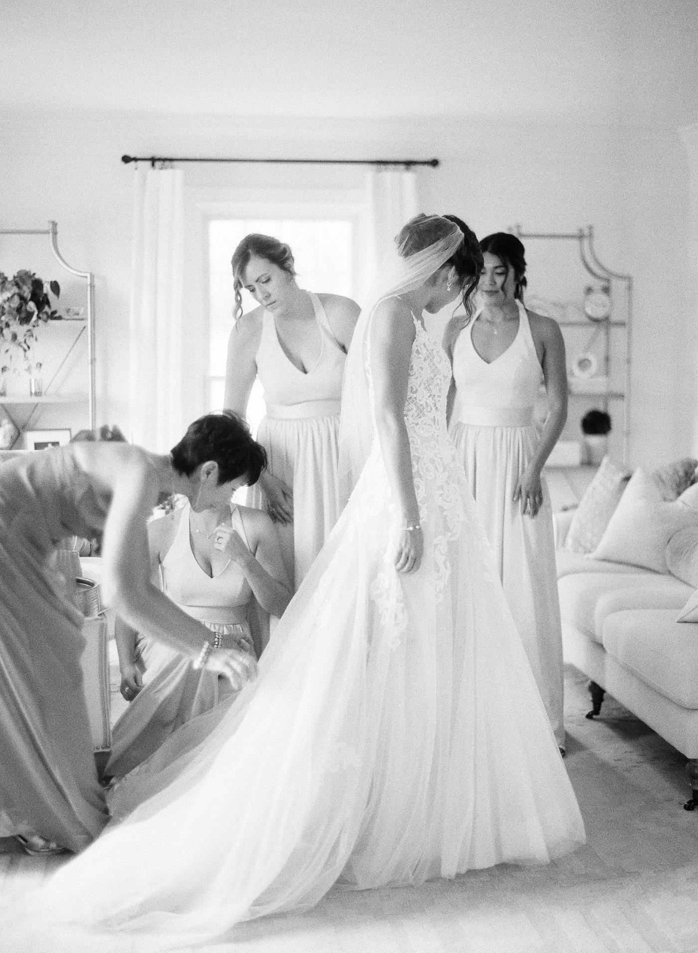 cleveland wedding, stan hywet wedding, film wedding photography, bridal party