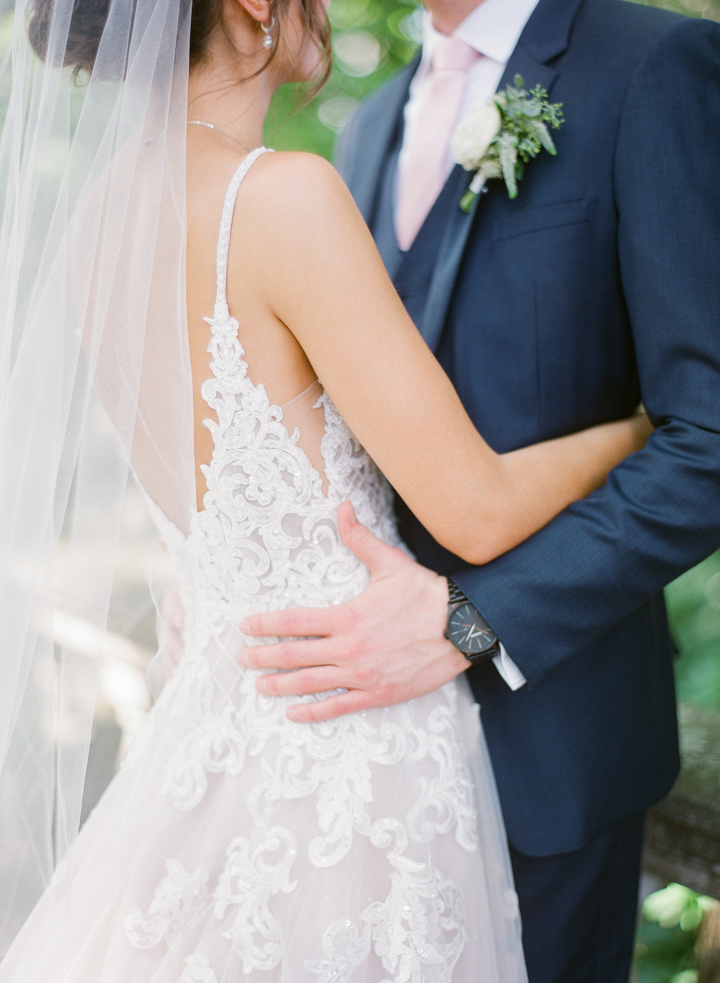 cleveland wedding, stan hywet wedding, film wedding photography, wedding dress, wedding gown, veil