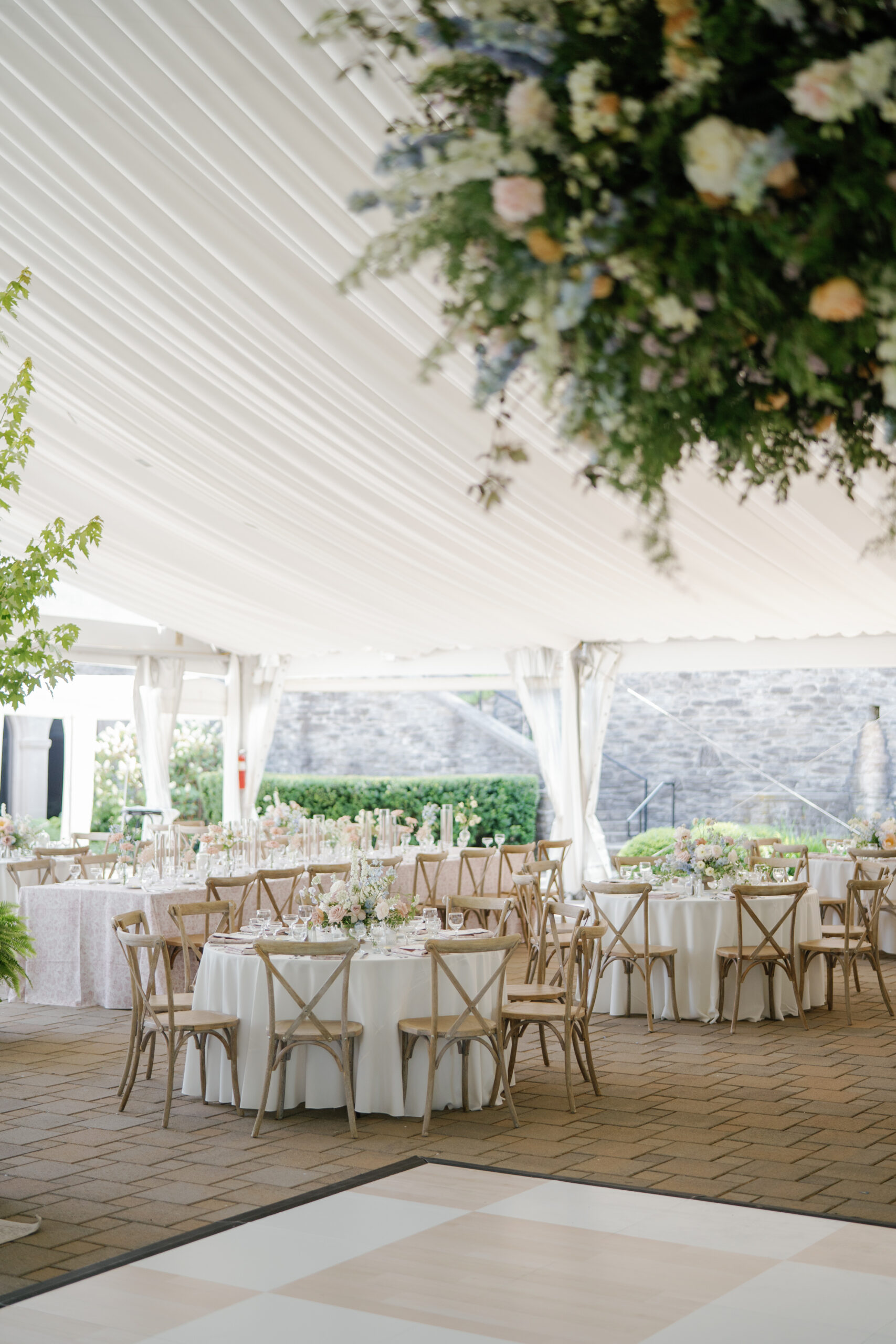greenacres foundation wedding reception tent